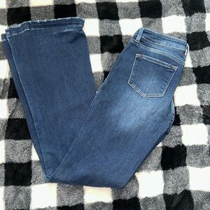 High rise flare Distressed  KanCan jeans.